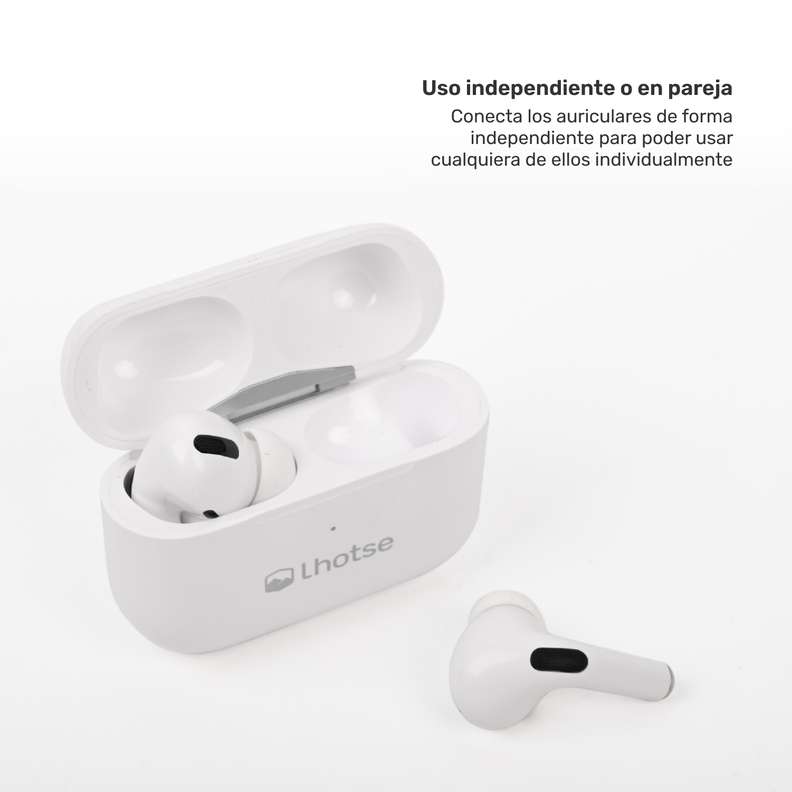 Pack Smartwatch Connect S03 + Audífono RM7 Blanco Lhotse-6