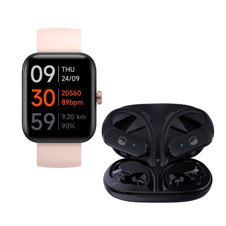 Pack Smartwatch GPS MoveOn 7 Pink + FitBuds Lhotse-0