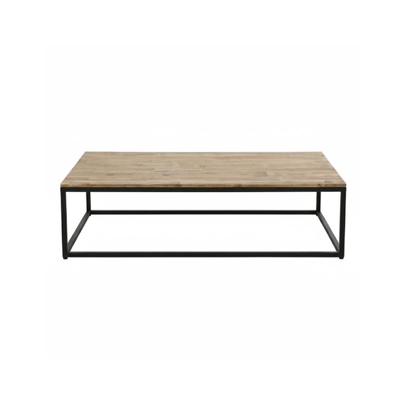 Mesa de Centro Edena Diseno Industrial Madera y Metal Atmosphera Cafe