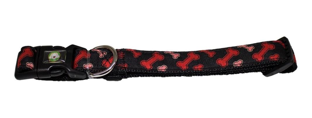 Collar Huesos Perro L Negro Mascan-1