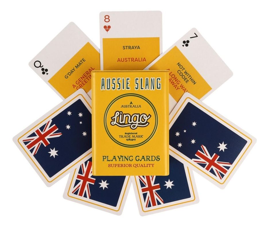 Aussie Slang WT Jugando A Las Cartas Lingo-1