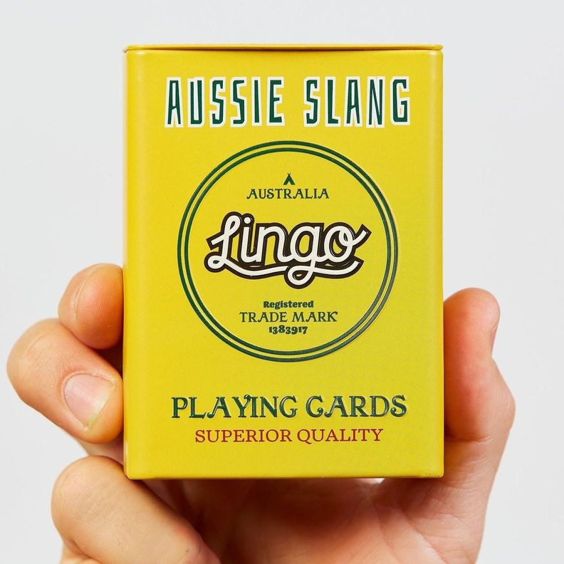 Aussie Slang WT Jugando A Las Cartas Lingo-3