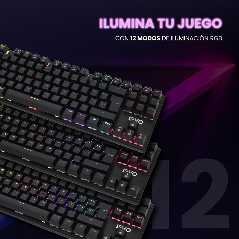 Teclado Gamer NovaBlade Red Switch Mecánico Levo-3