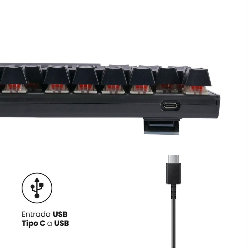 Teclado Gamer NovaBlade Red Switch Mecánico Levo-6