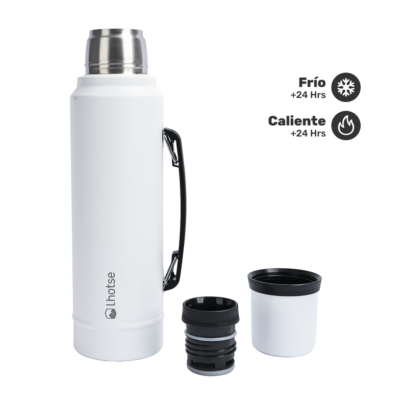 Termo Liquido Acero Inoxidable Classic 1,3 lts Lhotse White-2