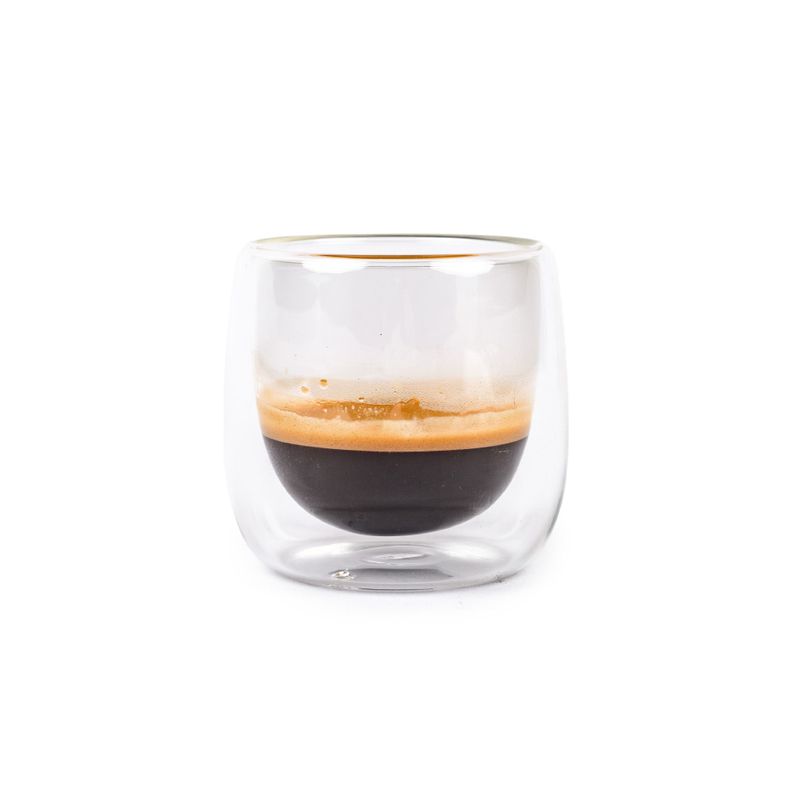 Set 4 Tazas Vidrio Doble Pared Expreso 80 ml Simplit-3