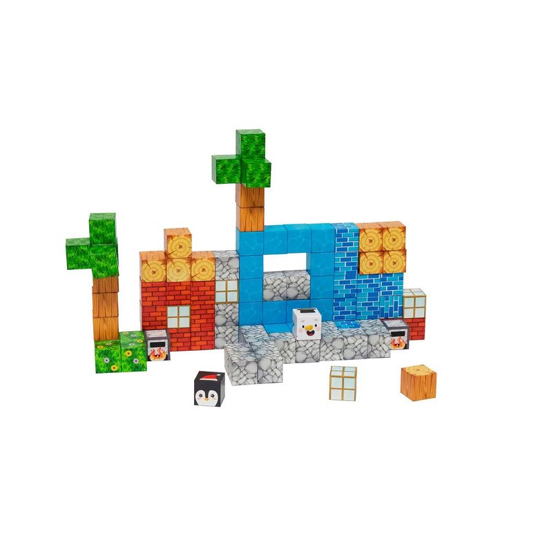 Juego Bloques Magneticos 89pcs MineBlocks Aventura Bandu Surtido