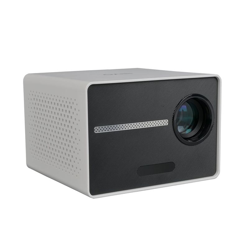 Proyector Portatil Halo 9000lm + Telón Electrico 80" LEVO-1