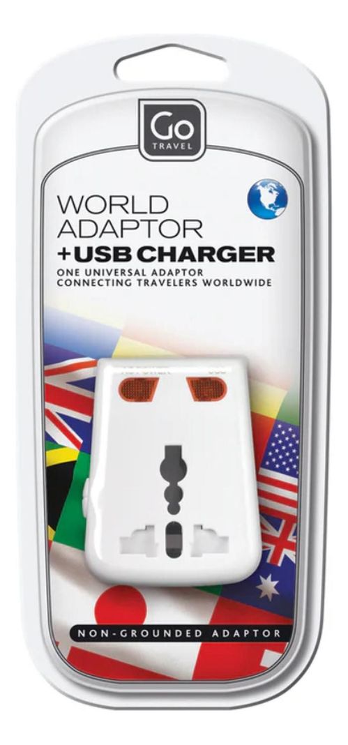 Adaptador De Corriente Universal + 1 Puerto Usb-3