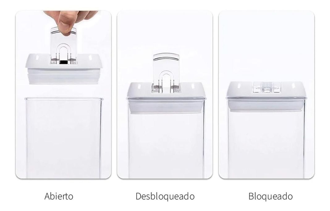 Pack 14 Contenedores Herméticos Plástico Blanco Simplit-5