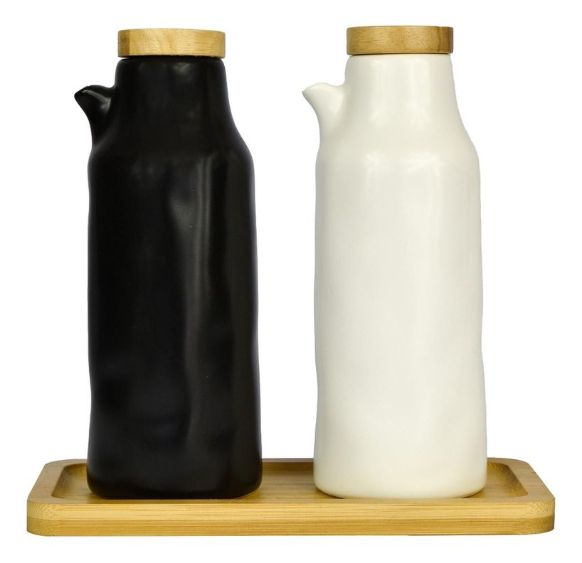 Set Alcuza Cerámica 2 Piezas Redonda 500 ml Simplit-0