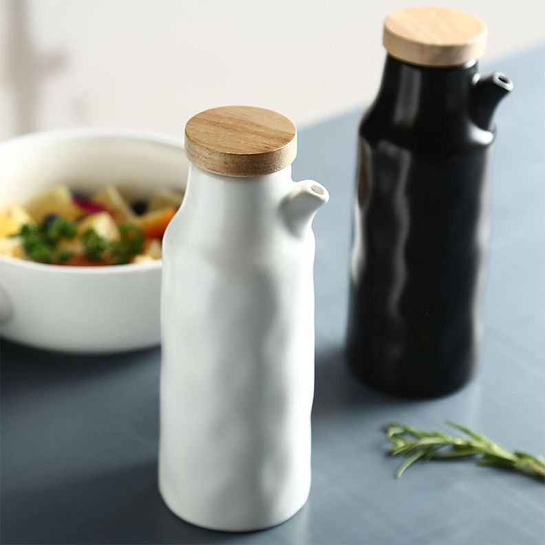 Set Alcuza Cerámica 2 Piezas Redonda 500 ml Simplit-1
