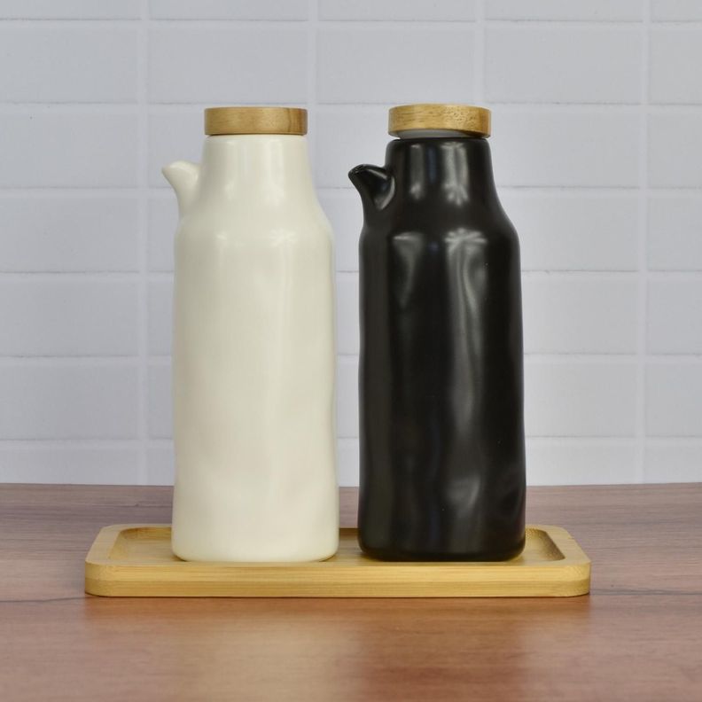 Set Alcuza Cerámica 2 Piezas Redonda 500 ml Simplit-6
