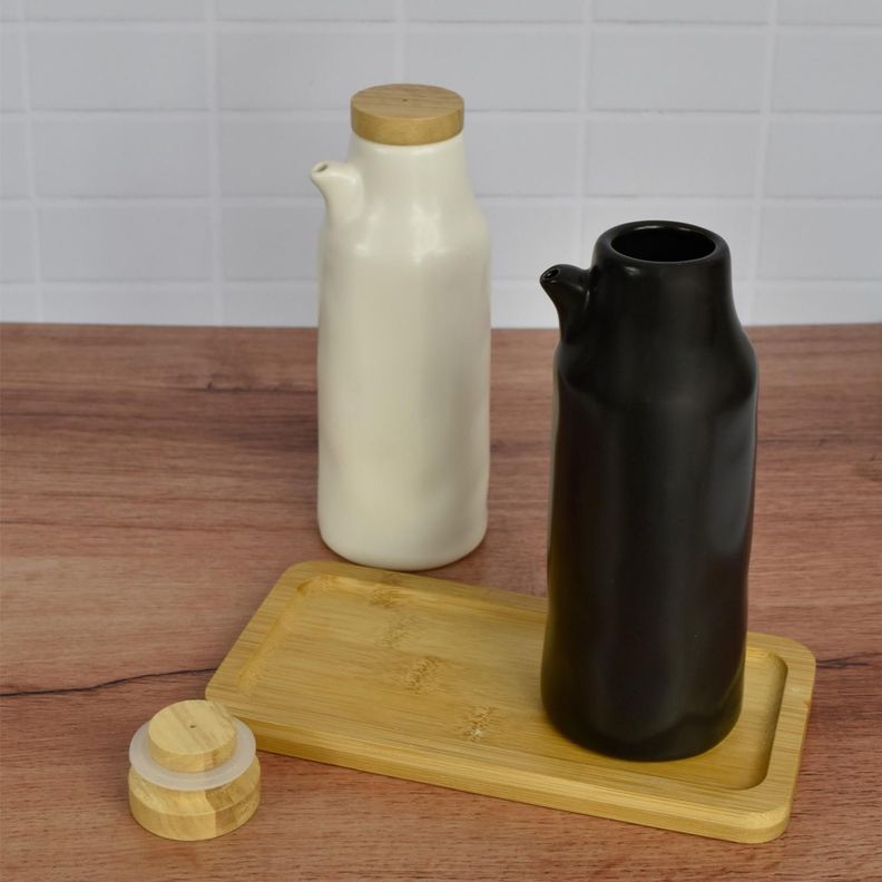 Set Alcuza Cerámica 2 Piezas Redonda 500 ml Simplit-7