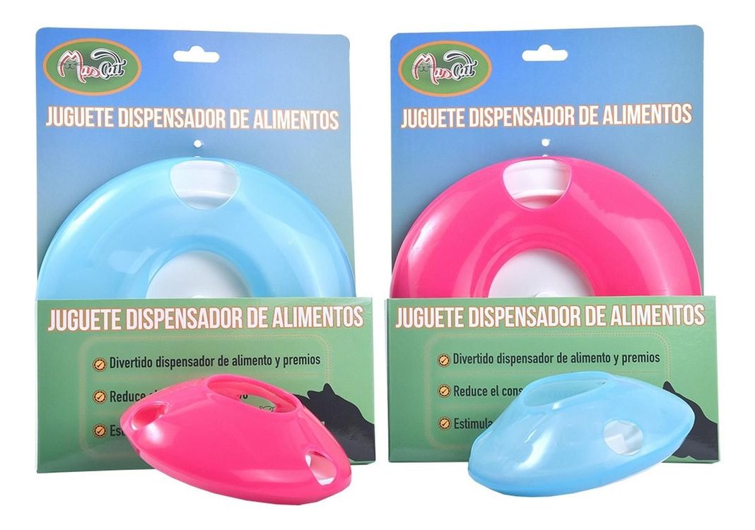 Juguete Dispensador Para Gato M Azul-2