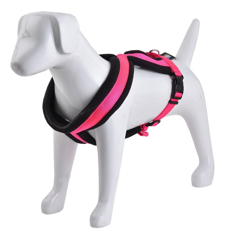 Arnés Cruzado Acolchado Xs Fucsia Perros Mascan-2