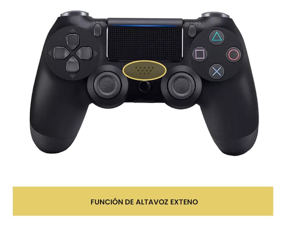 Control Joystick Inalámbrico doble Shock P4 Negro Levo-3