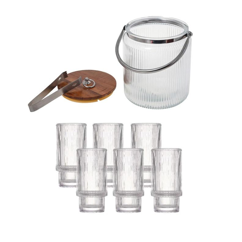 Pack Hielera 3,8 lts + set 6 vasos Largos Chalotte-0
