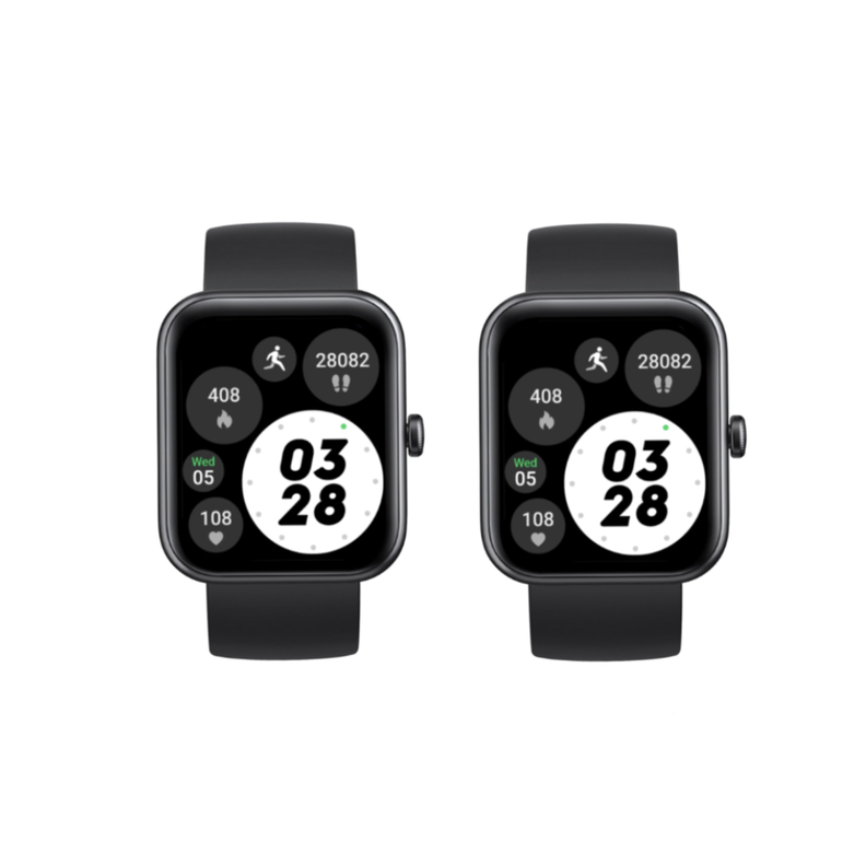 Pack 2 Smartwatch Live mini 206 40mm Black Lhotse-0