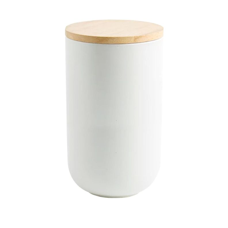 Contenedor de Cerámica Hermético Tapa Madera L Simplit-0