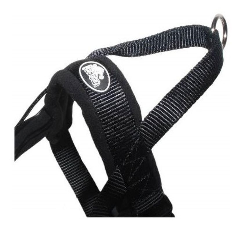 Arnés Noruego Acolchado Talla Xl Negro Perro Mascan-4