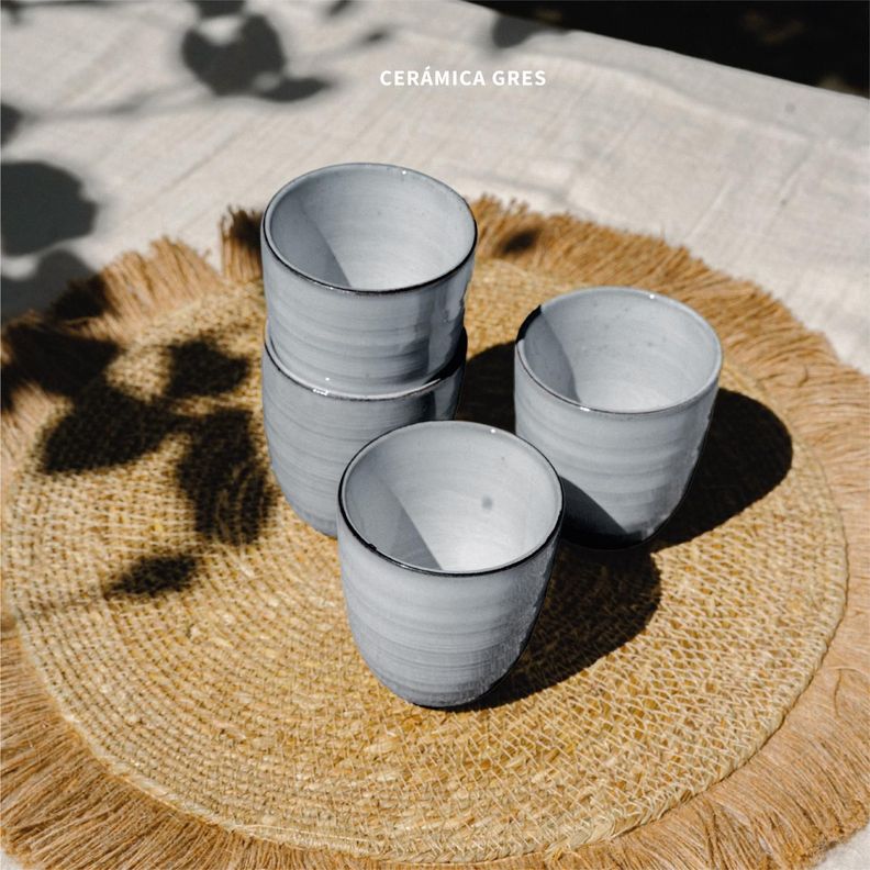 Set 8 Vasos Cerámica 270 ml Amalfi Simplit-2