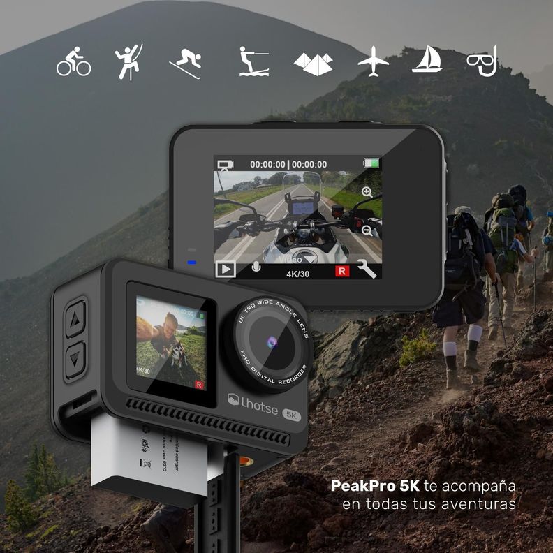 Cámara de acción 5K 60ftp accesorios PeakPro Lhotse-5