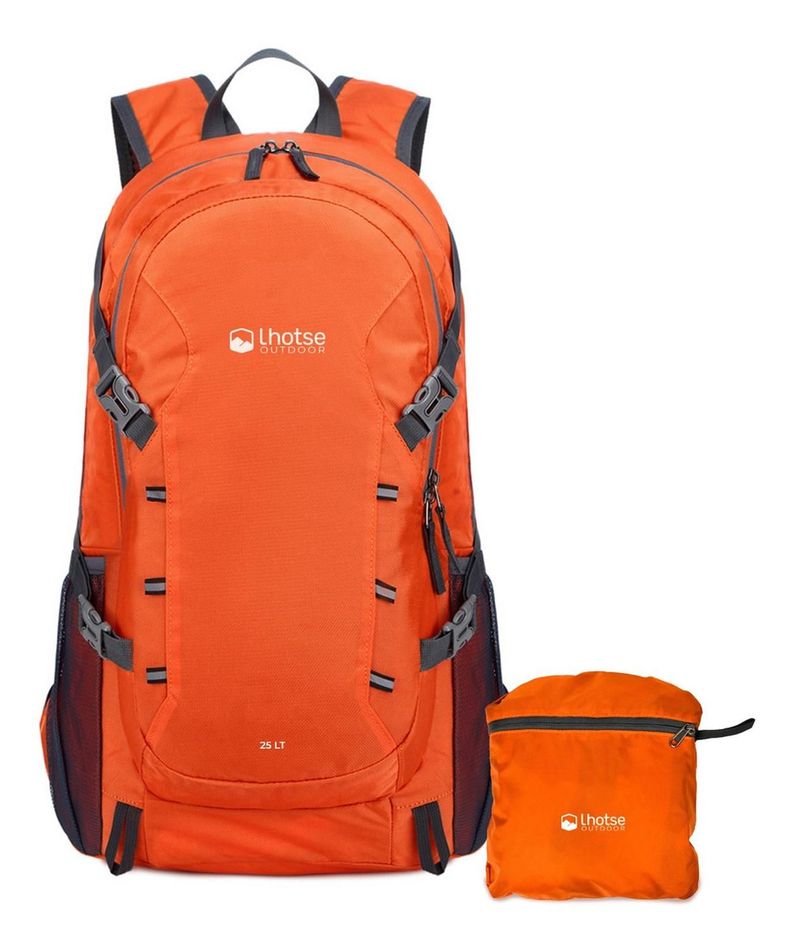Mochila Outdoor Lhotse Plegable 25Lt Naranja-0
