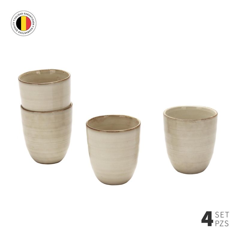 Set 4 Vasos Cerámica 270 ml Siena Simplit-2