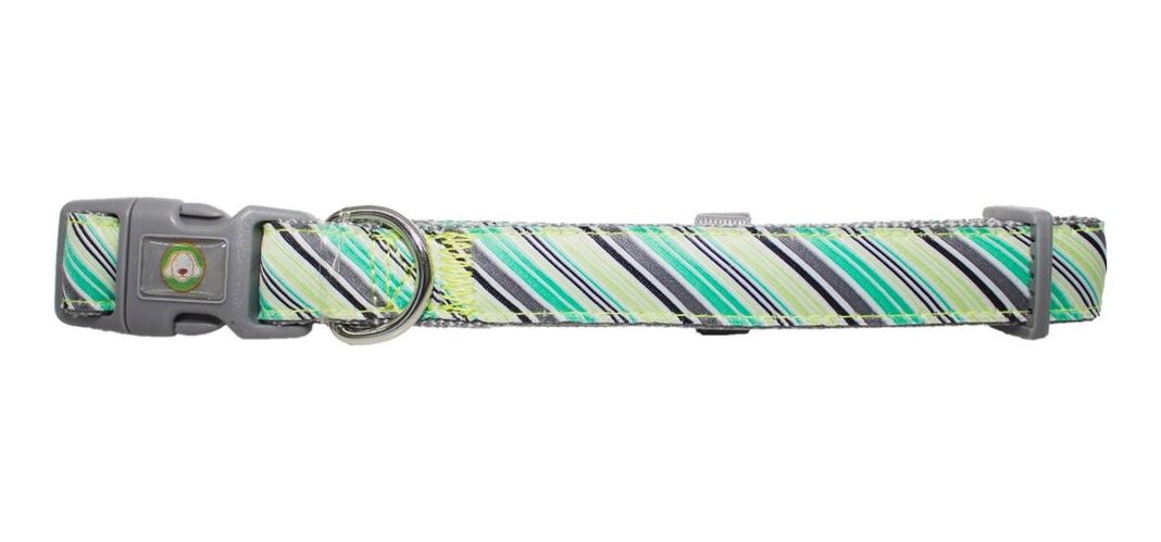 Collar Perro Diagonal S Verde Mascan-0