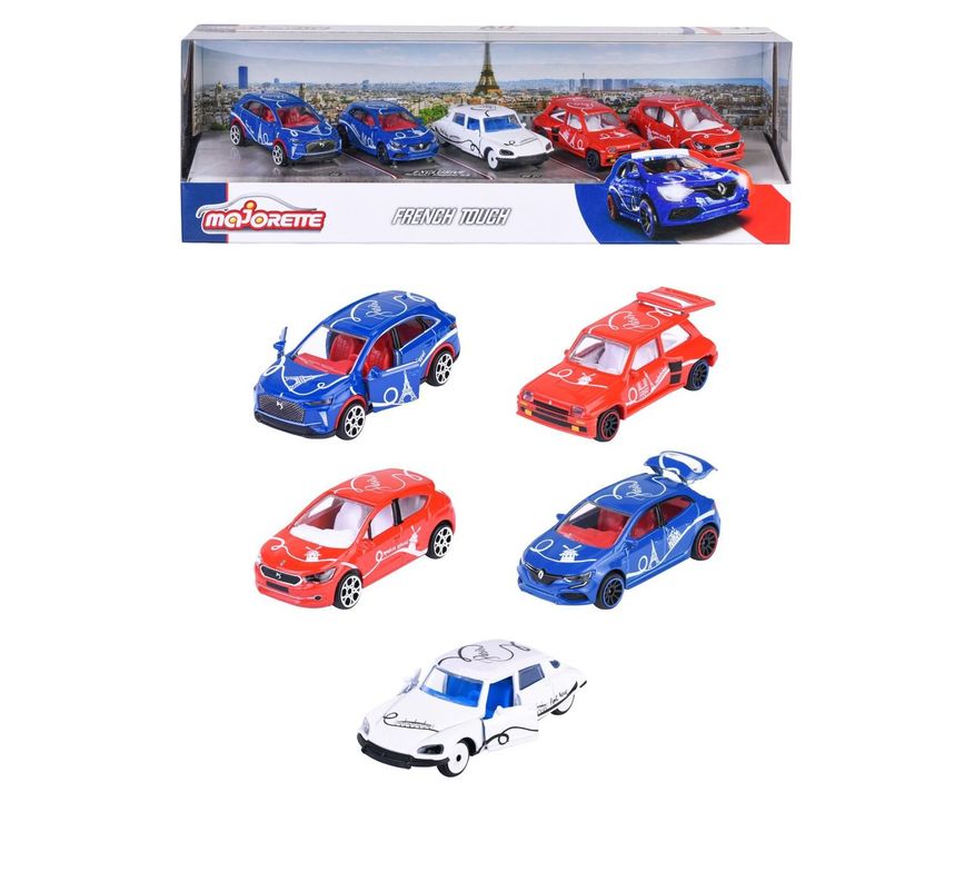 Set 5 Autos Clasicos French Touch Majorette Surtido