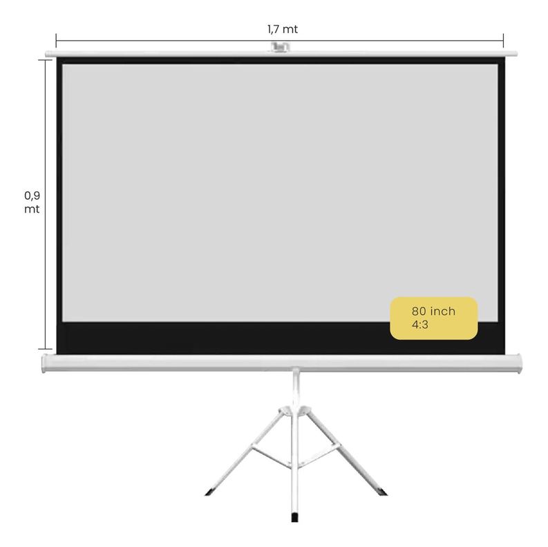 Pack Proyector HALO + Telón Mural 80" LEVO-5