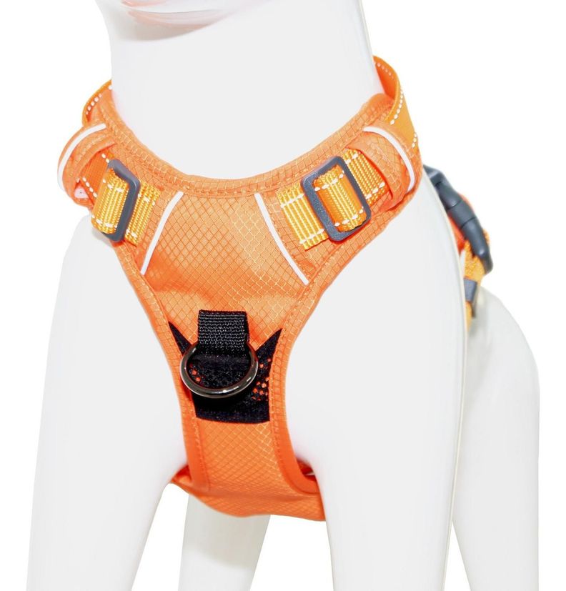 Arnés Deportivo De Control M Naranja Perro Mascan-1