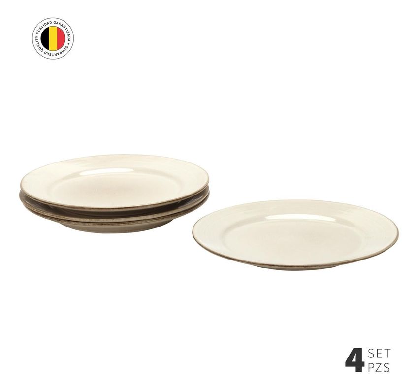 Set 4 Platos Fondo Cerámica 27,4 cm Siena Simplit-2