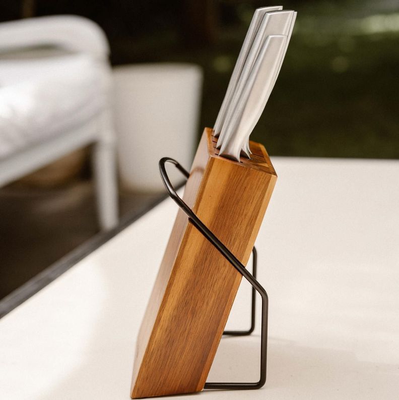 Set Cuchillos Stahl 5 pcs Acero Inoxidable + Taco Simplit-4