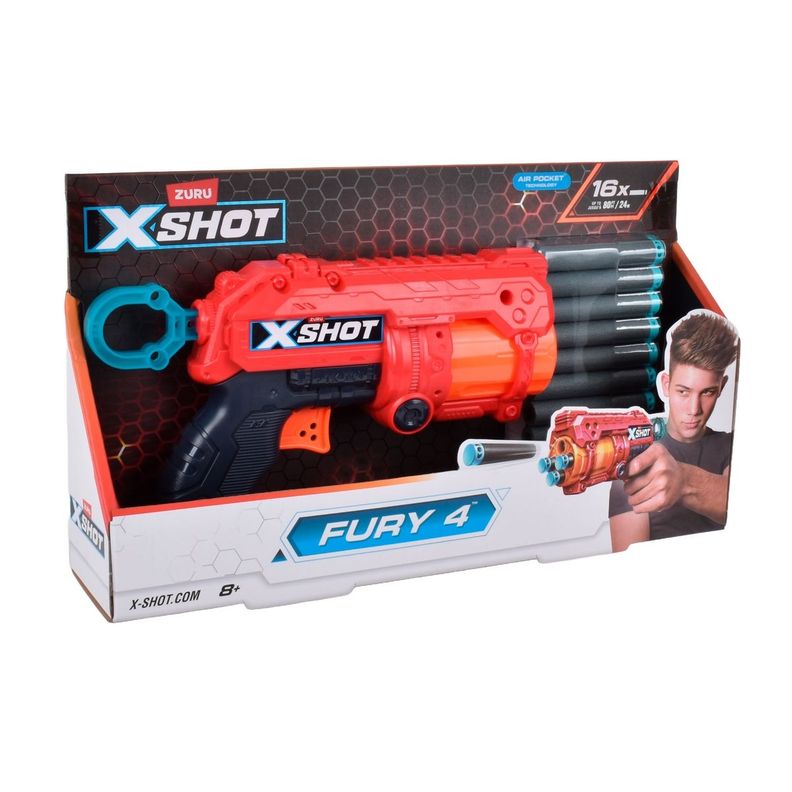 Lanzador Fury 4 Lanza Dardos X-Shot-2