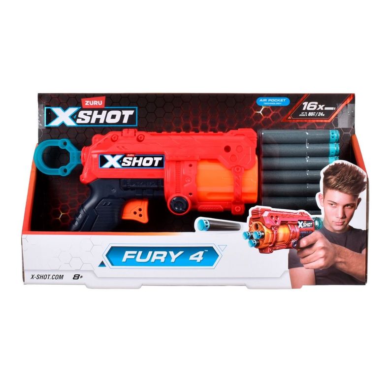 Lanzador Fury 4 Lanza Dardos X-Shot-3