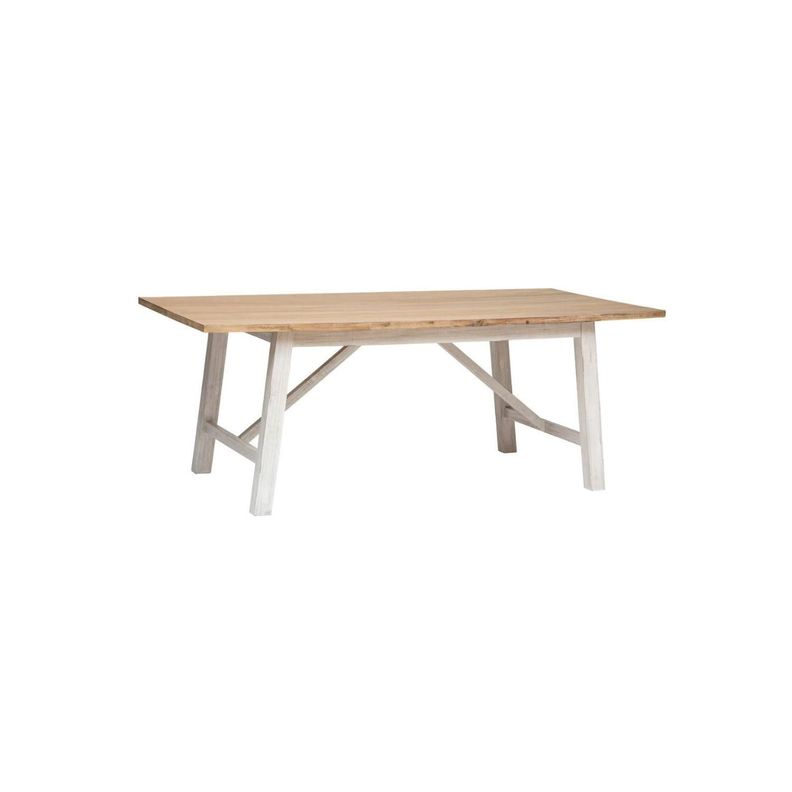 Mesa De Comedor Madera Olbia 200 X 100 X 76 cm Atmosphera Negro