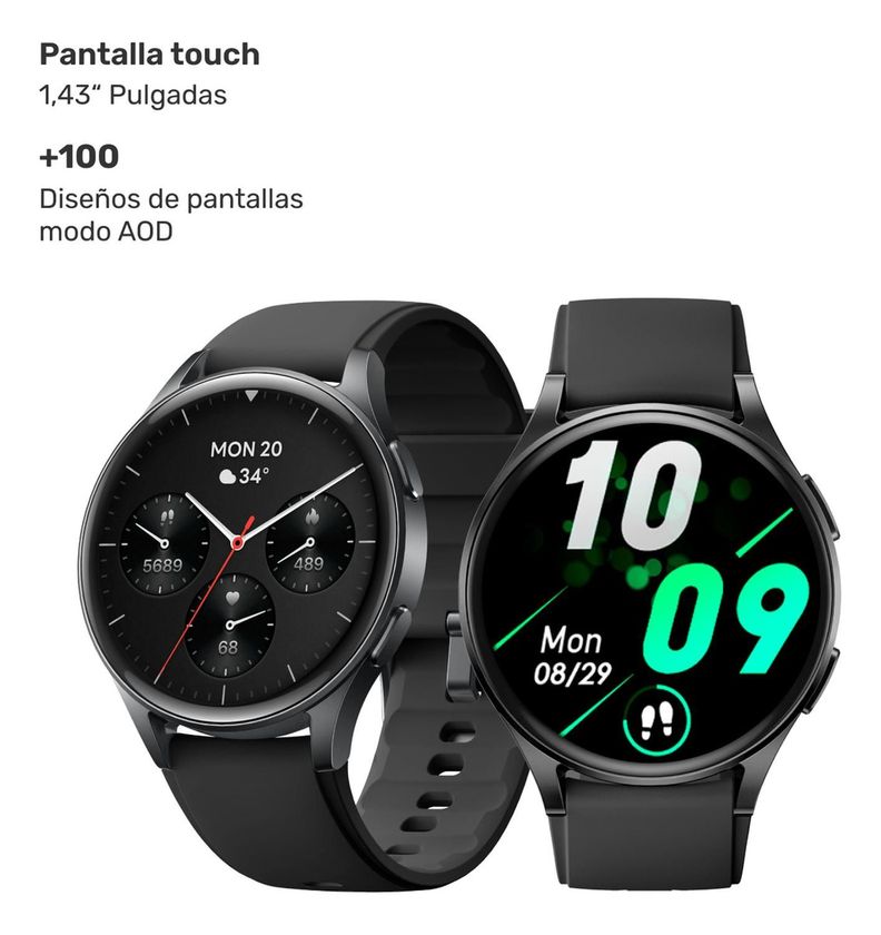 Reloj Smartwatch Lhotse Vibe 05 GPS Black 45mm-5