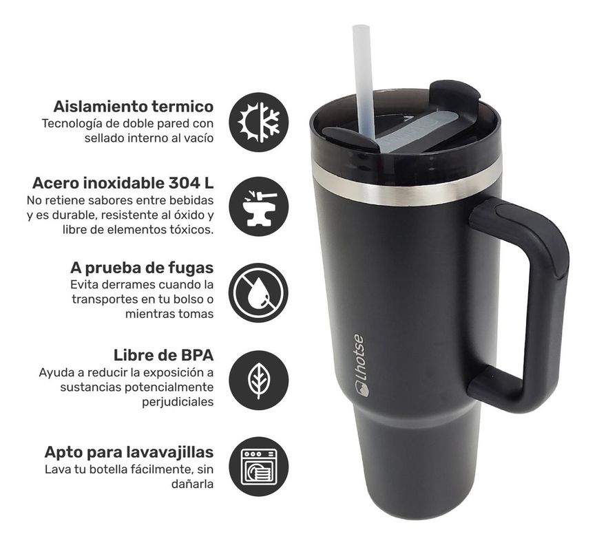 Vaso Térmico Tumbler 1180ml Lhotse Black-1