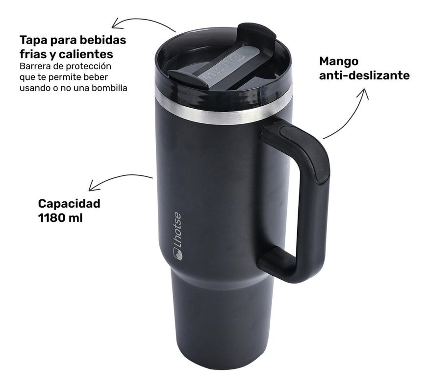 Vaso Térmico Tumbler 1180ml Lhotse Black-4