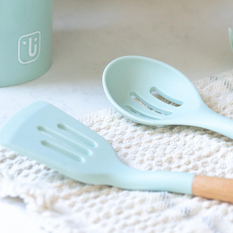 Kit Batería Cocina 7 Pza + Set 12 Utensilios Calipso Simplit-5