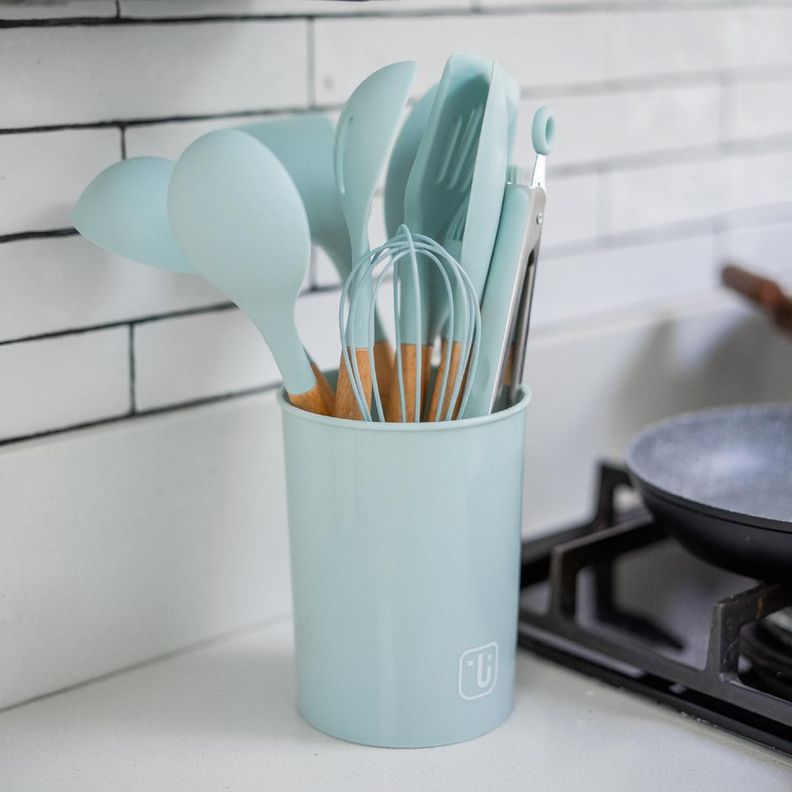 Set 12 Utensilios De Cocina Silicona Calipso Simplit-1