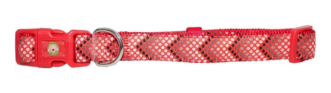 Collar Perro Puntitos Xs Rojo Mascan-0
