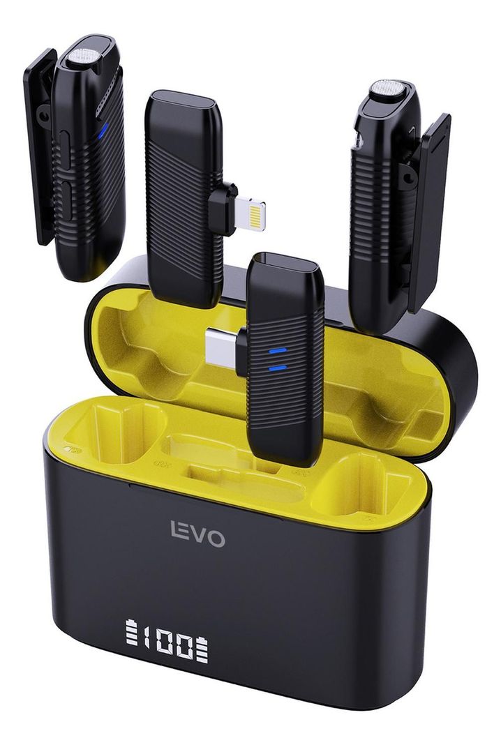 KIT Micrófono de Solapa Inalámbrico Lavalier EchoPro LEVO-0