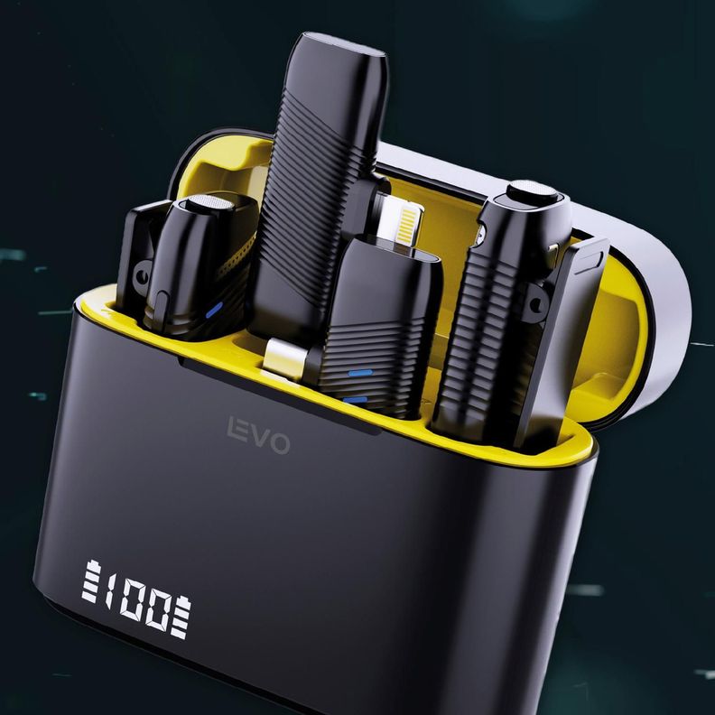 KIT Micrófono de Solapa Inalámbrico Lavalier EchoPro LEVO-6