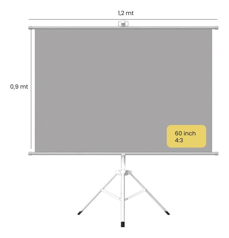 Proyector Portatil Smart Nova 9000lm + Telón 60" LEVO-5