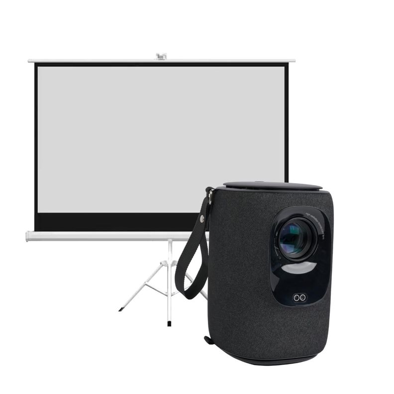 Proyector Portatil Smart Nova 9000lm + Telón 100" LEVO-0