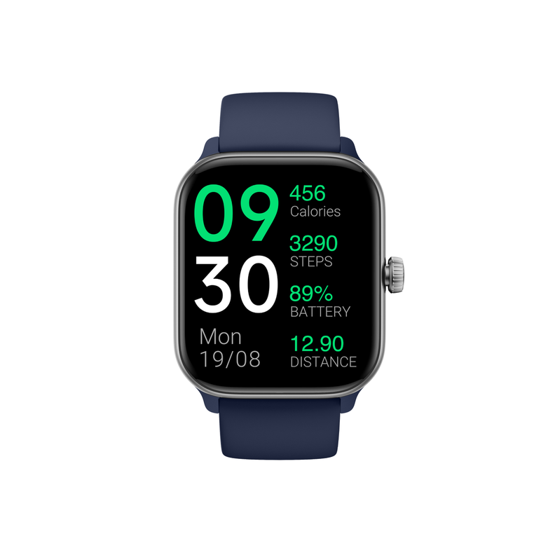 Pack Smartwatch Blue Rhythm + Audífonos Cream BeatMaster-1