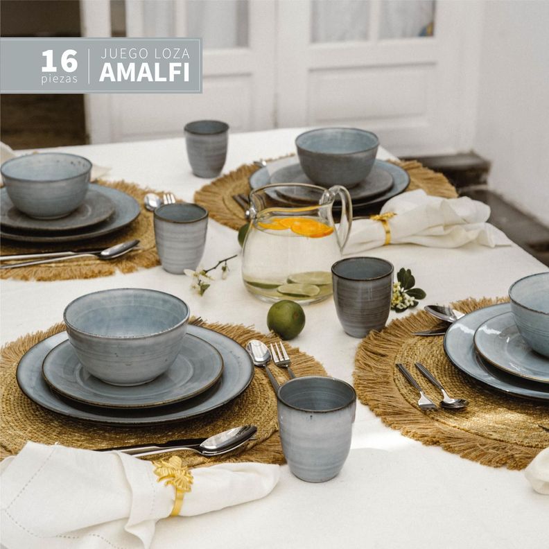 Set 4 Vasos Cerámica 270 ml Amalfi Simplit-6